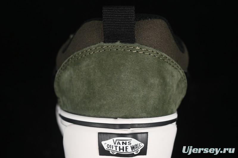 Vans Knu Skool DR White Black Green Chunky Sneakers - VN000CZU50K