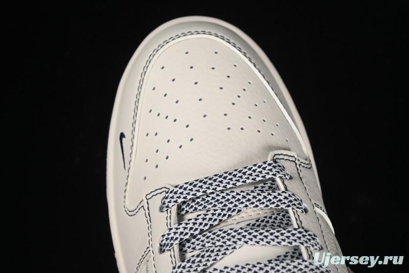 Nike SB Dunk Low Stussy Collaboration - Black Red Bunny Anniversary Custom Low-Top Casual Sneakers - XY1688-012