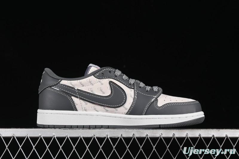Nike Travis Scott x Fragment Design x Air Jordan 1 Low OG SP AJ1 Retro Sneakers - XZ3398-003
