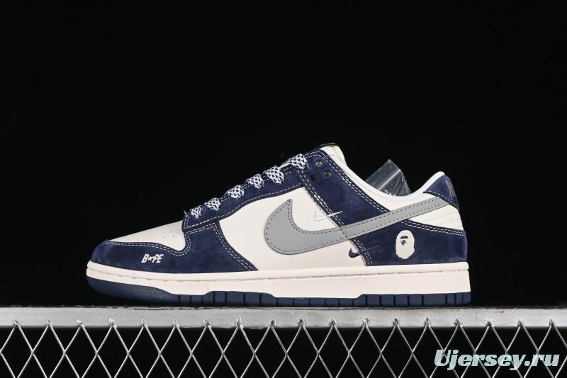 Nike SB Dunk Low Bape Collaboration Anniversary Edition Customized Low-Top Casual Sneakers - XY1688-008