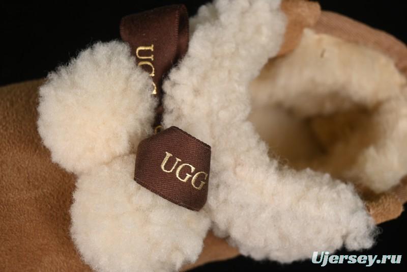 UGG Classic Mini II Shearling Lined Mini Boots with Pom Pom Detail - 1116109