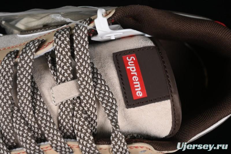 Nike SB Dunk Low SUP Collaboration - Distressed Black Swoosh Anniversary Custom Low-Top Skate Shoes - MM1089-021