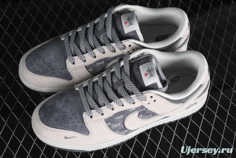 Nike SB Dunk Low Stussy Anniversary Edition Premium Custom Low-Top Casual Sneakers - XX2025-578