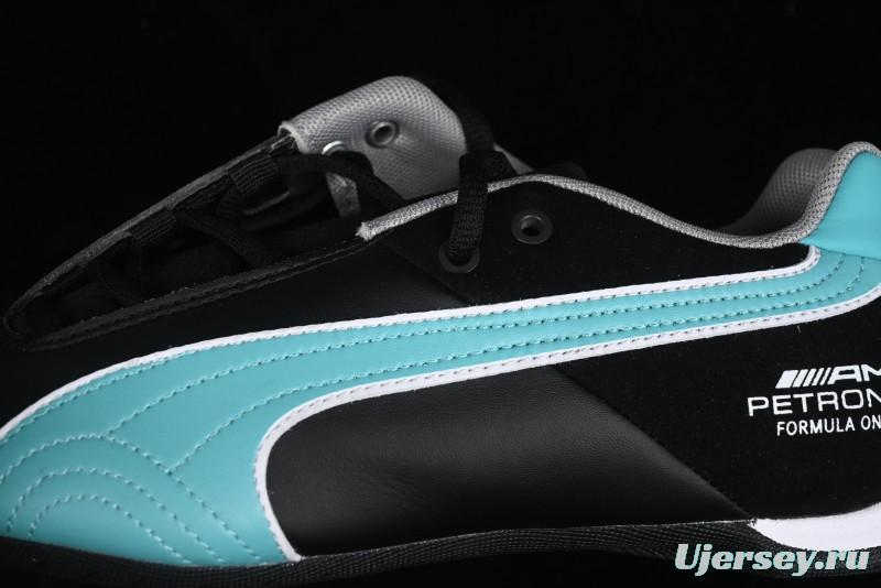 Puma Sparco Future Round Toe Lace-Up Low-Top Lifestyle Casual Shoes in Leather and Fabric - 308155-01