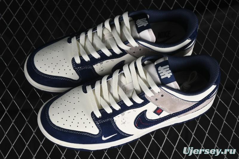 Nike SB Dunk Low UN Collaboration - Splatter Navy Swoosh Anniversary Custom Low-Top Casual Skate Shoes - DJ2024-041