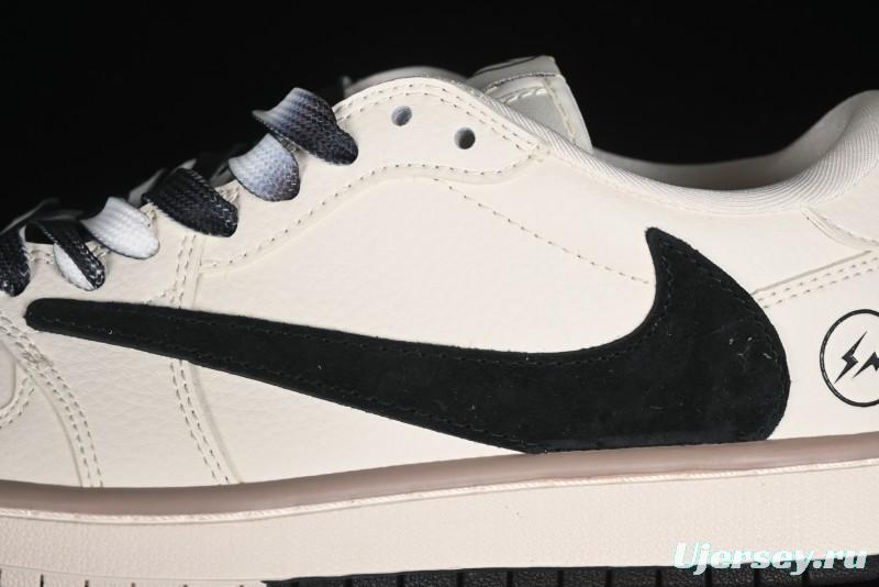 Nike Travis Scott x Fragment Design x Air Jordan 1 Low OG SP AJ1 Sneakers - CF3688-018