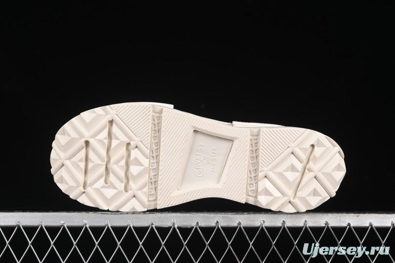 Converse Lifestyle Run Star Legacy Platform High Top Canvas Shoes with Mini Bow and Lace Trim - A10027C