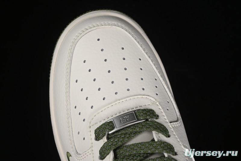 Nike Air Force 1'07 Low Stussy Collaboration - White Mint Green Low-Top Casual Sneakers - XZ3328-003