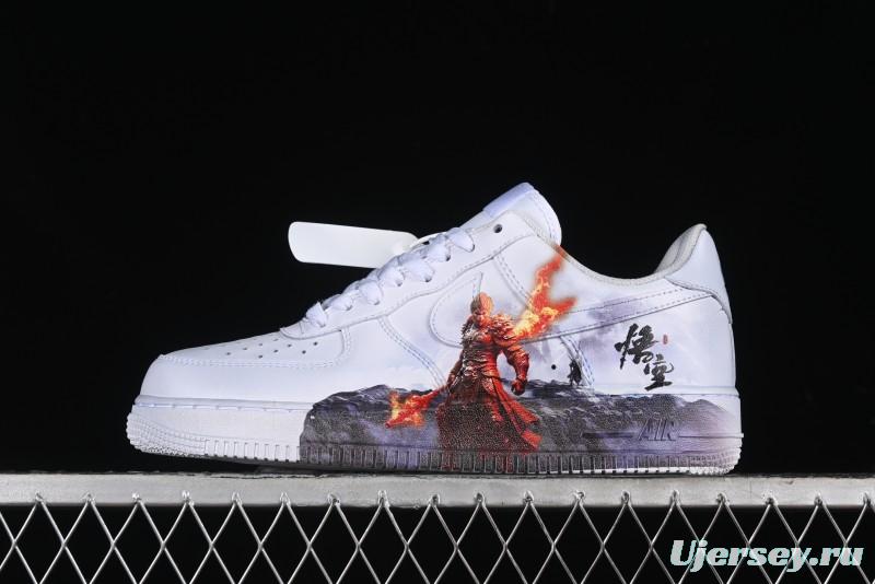 Nike Air Force 1 '07 Low Black Myth Wukong Themed Casual Sneakers - 315122-111