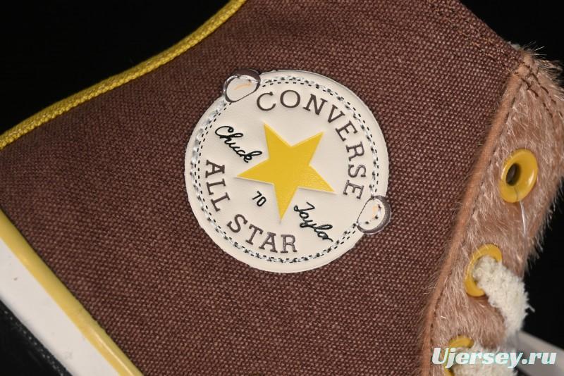 Converse Zoo Happy Pets Series High-Top Fleece-Lined Casual Sneakers with Animal-Themed Design - A12767C