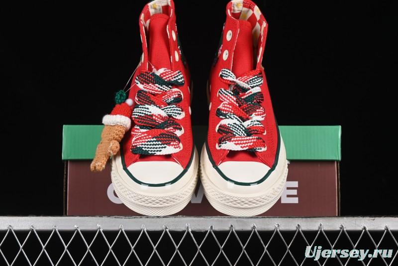 Converse 1970s Christmas Theme High Top Casual Sneakers for Winter - A12454C
