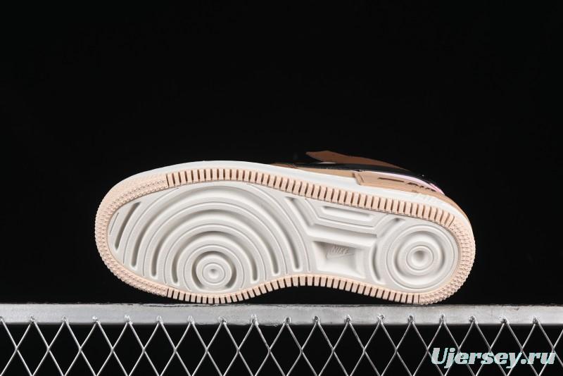 Nike Air Force 1 Shadow Low-Top Sneakers with Lightweight EVA Midsole and Anti-Slip RB Rubber Outsole - DZ1847-200