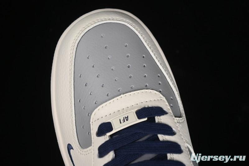 Nike Air Force 1 '07 Low Bape Collaboration - Deep Blue Grey Low-Top Casual Sneakers BB6566-206