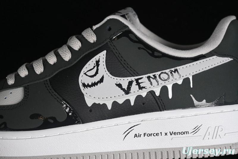 Nike Air Force 1 '07 Low "Venom Ⅱ" Marvel Series Casual Sneakers - CW6718-777