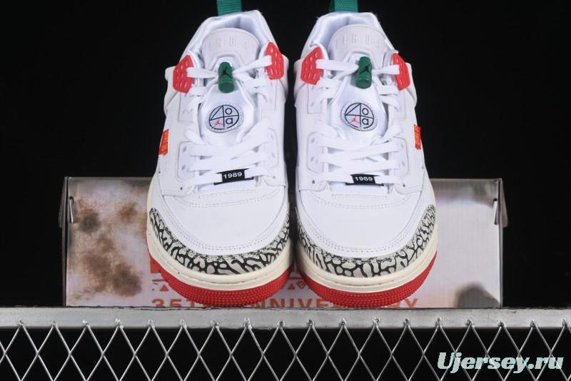 Nike Jordan Spizike Low AJ Retro Sneakers with Elephant Print and Multi-Element Design - 315371-125