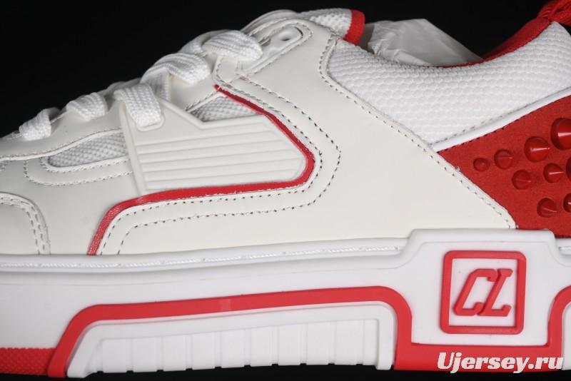Christian Louboutin Astroloubi Comfortable Fashion Low-Top Sneakers White Red - X.D4