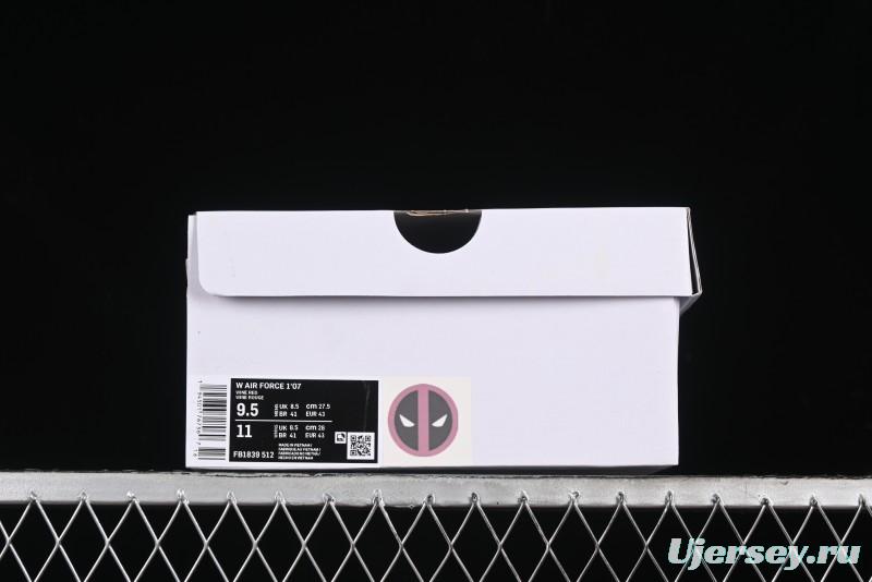 Nike Air Force 1'07 Low "Deadpool" Marvel Series Deadpool Casual Sneakers - FB1839-512