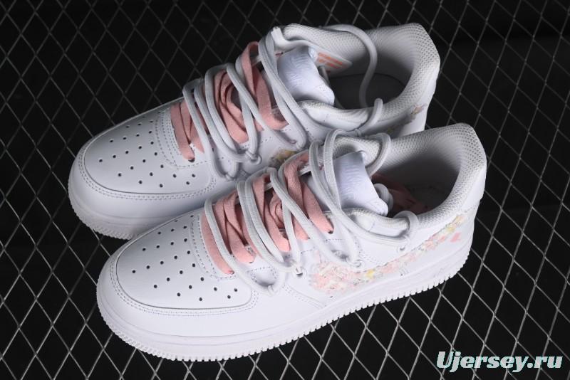 Nike Air Force 1 '07 Low Pink Chanel-Inspired Casual Sneakers - DH9999-334