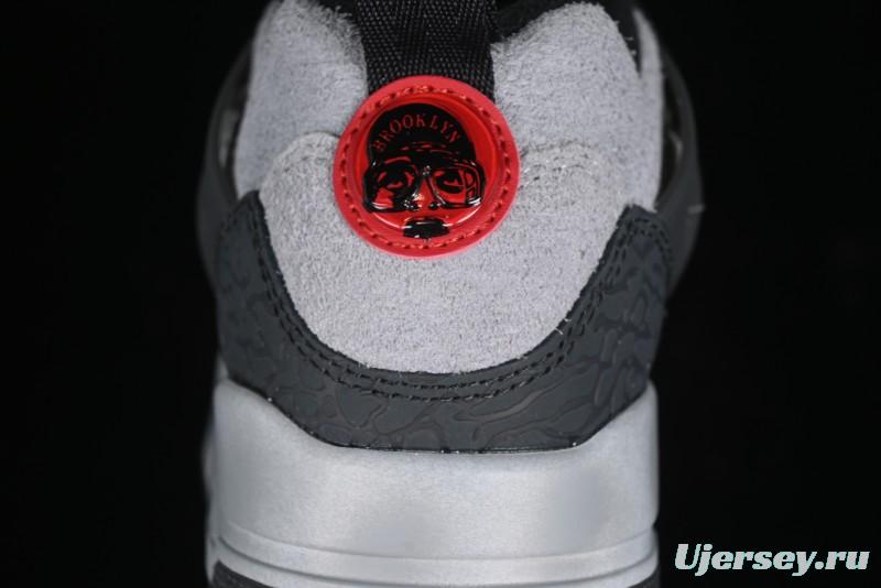 Nike Jordan Spizike Low AJ Hybrid Elements Black Grey Crack Leather Casual Sneakers - FQ1759-002