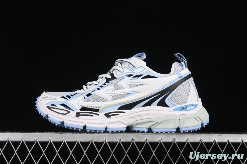 Off-White Be Right Back Low-Top Lifestyle Sneakers in White Blue - X.E5