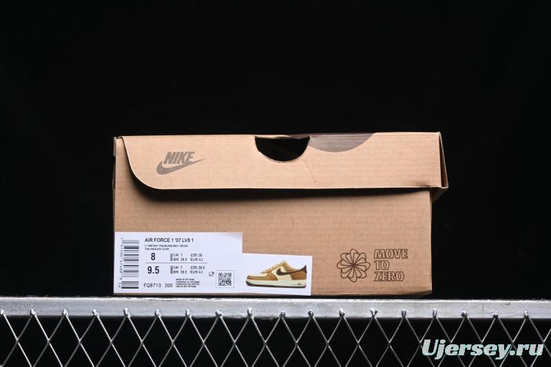 Nike Air Force 1 '07 Low Casual Sneakers with Full-Length Air Cushion - FQ8713-200