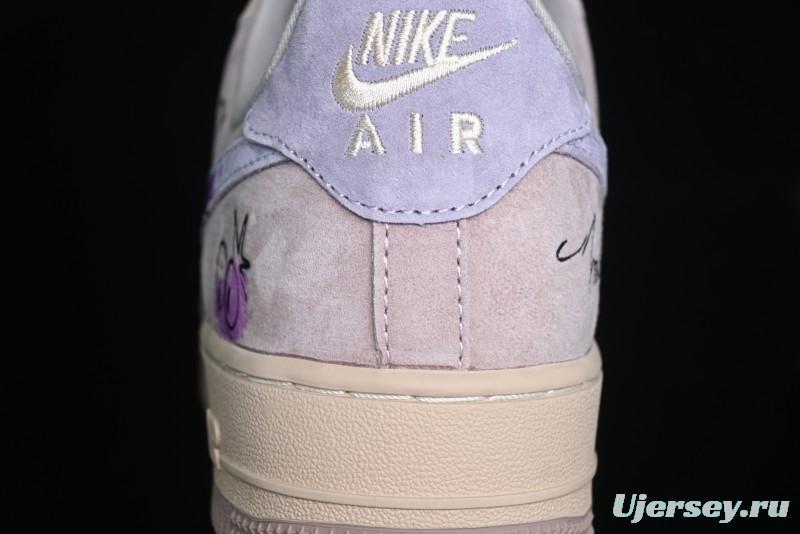 Nike Air Force 1 '07 Low Purple Taro Demon Casual Sneakers - ZB2121-301
