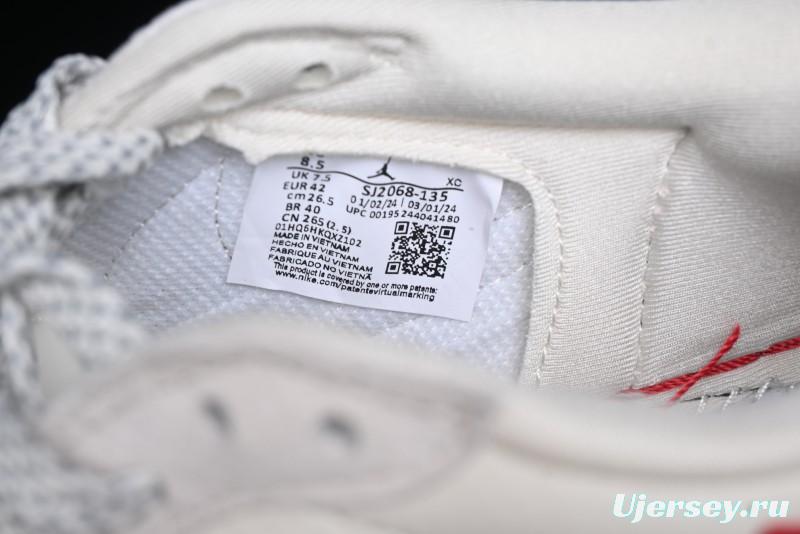 Nike Travis Scott x Fragment Design x Air Jordan 1 Low OG SP AJ1 Retro Sneakers with Reverse Swoosh - SJ2068-135