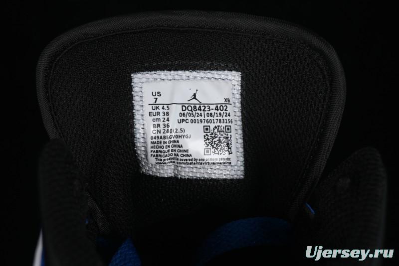 Nike Air Jordan 1 Mid AJ1 Basketball Shoes White Blue - DQ8423-402