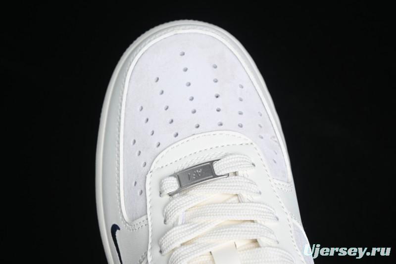 Nike Air Force 1 '07 Low Moncler Collaboration - Light Blue & Pigment Dyed Two-Tone Low-Top Casual Sneakers - CH6336-512