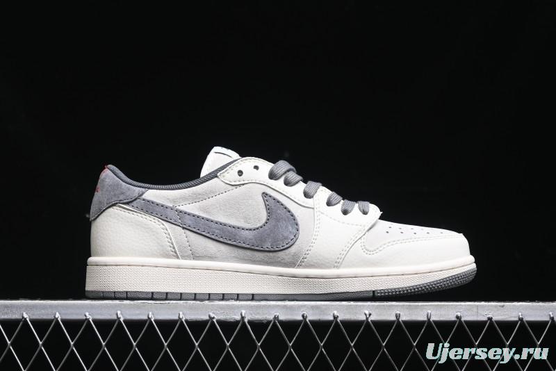 Nike Travis Scott x Fragment Design x Air Jordan 1 Low OG SP AJ1 Retro Sneakers - XZ6868-001