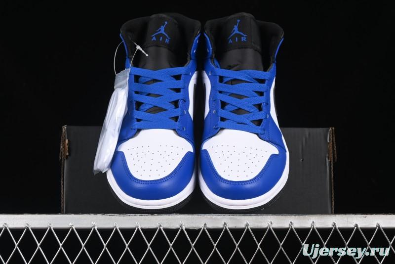 Nike Air Jordan 1 Mid AJ1 Basketball Shoes White Blue - DQ8423-402