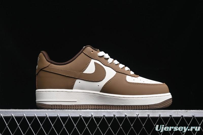 Nike Air Force 1 '07 Low Bape Collaboration - Brown Violent Bear Casual Sneakers - DF0188-013