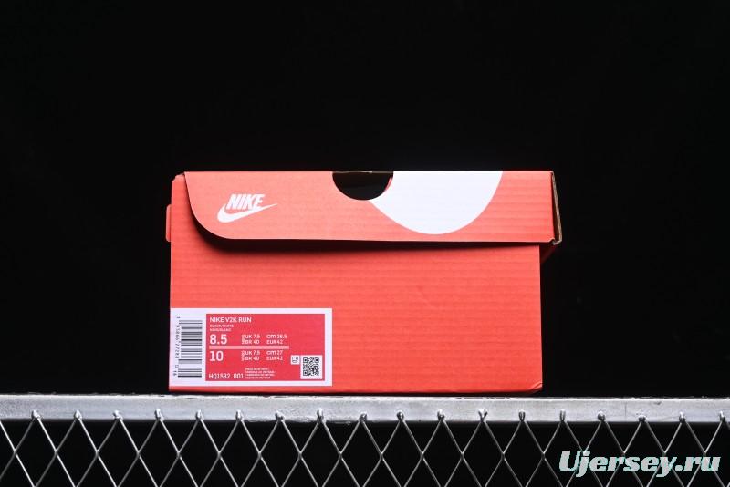 Nike Runtekk V2K Low-Top Retro Running Shoes with Cushlon Foam and Distressed Midsole - HQ1582-001