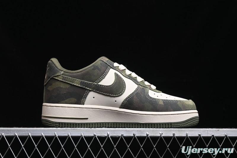 Nike Air Force 1 '07 Low Bape Collaboration - Jungle Camouflage Low-Top Casual Sneakers - CH6336-509