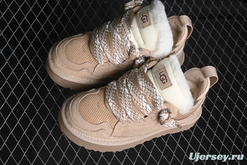 UGG Classic Ultra Mini Mel Two-Tone Lace-Up Low-Top Casual Shoes - 1144032