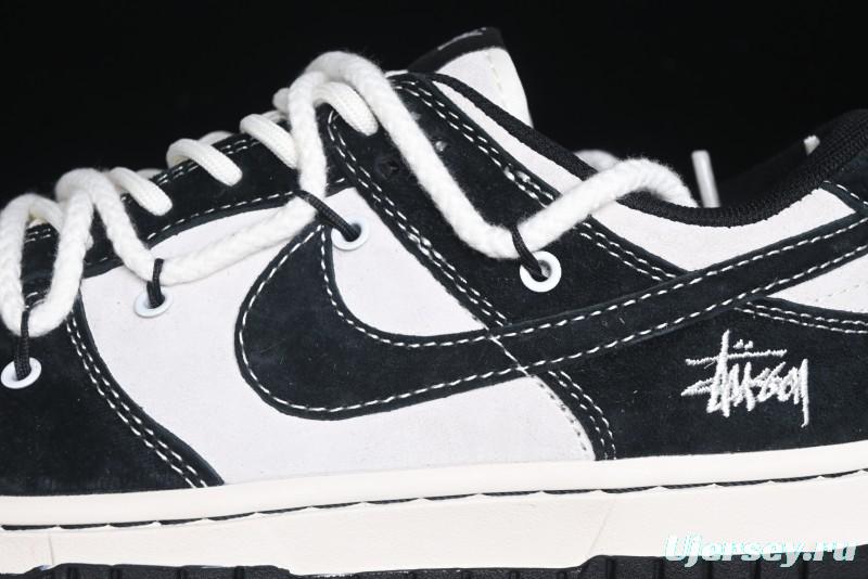 Nike SB Dunk Low Stussy Collaboration - Anniversary High-End Customized Low-Top Casual Skate Shoes - YX5066-209