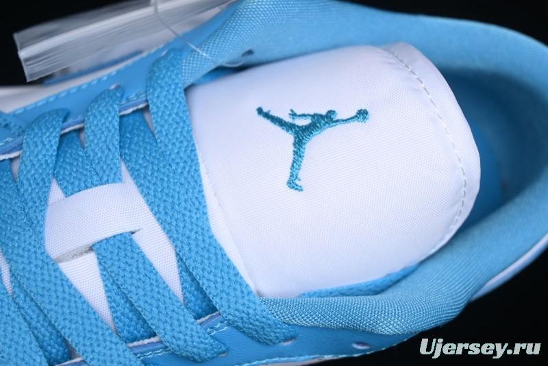 Nike Air Jordan 1 Low AJ1 White Blue Low-Top Casual Sneakers - DC0774-104