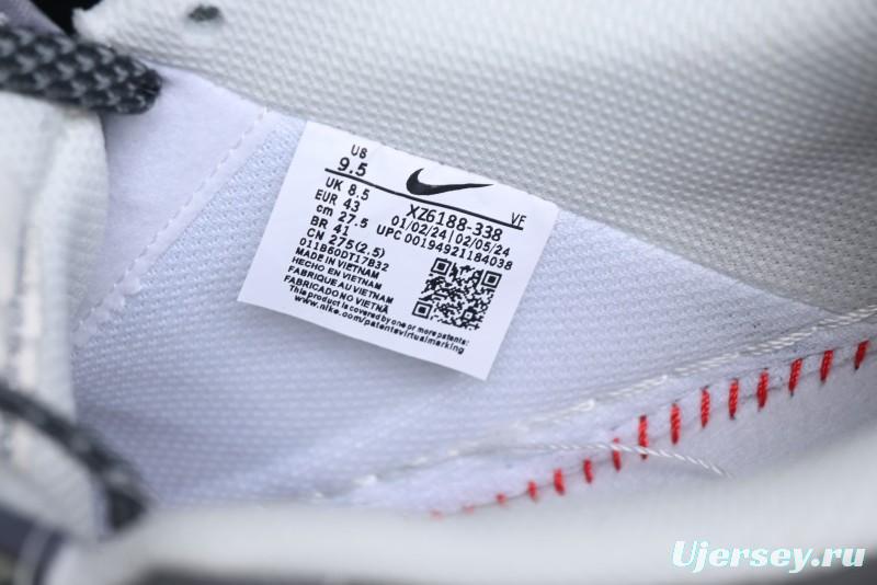 Nike Air Force 1 '07 Low Stussy Collaboration - Beige Grey Red Print Casual Sneakers - XZ6188-338