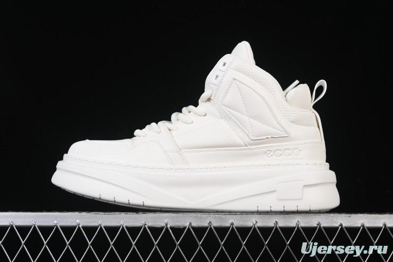 Ecco Soft 8 Anniversary Series Innovative Anti-Slip Simple High-Top Wear-Resistant Casual Shoes - 81771301002