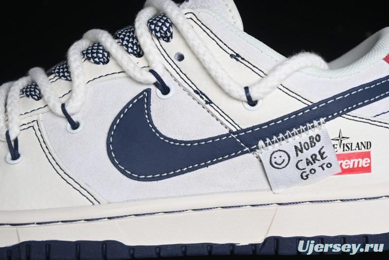 Nike SB Dunk Low Stone Island Anniversary Edition Customized Low-Top Casual Skate Shoes - YX5066-201