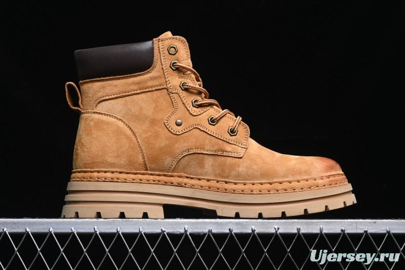 ECCO Exostrike Series Work Leather Anti-Slip Platform Boots - 63890801003