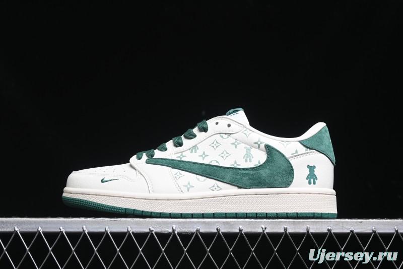 Nike Travis Scott x Fragment Design x Air Jordan 1 Low OG SP AJ1 Collaboration Sneakers - SJ2068-112