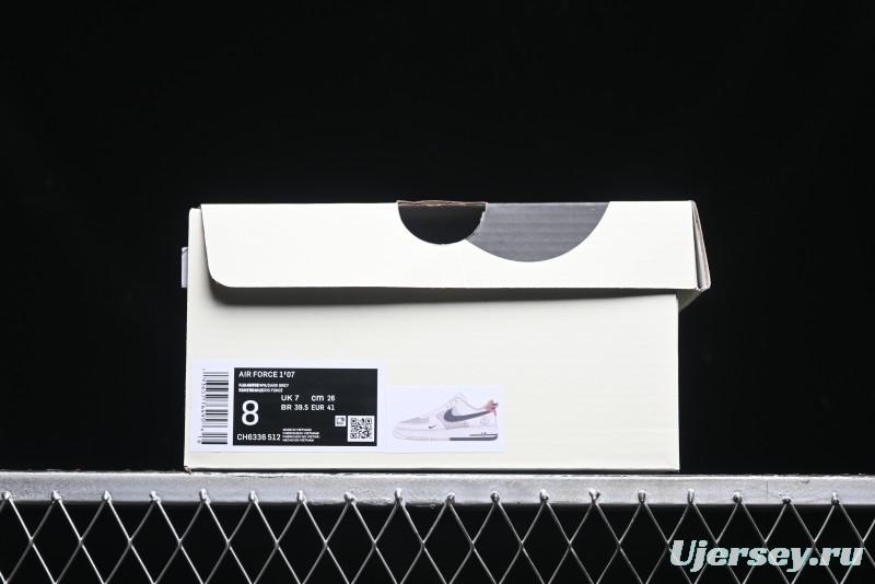 Nike Air Force 1 '07 Low Moncler Collaboration - Light Blue & Pigment Dyed Two-Tone Low-Top Casual Sneakers - CH6336-512