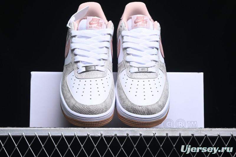 Nike Air Force 1 '07 Low Year of the Snake Themed Low-Top Casual Sneakers - HF2898-100