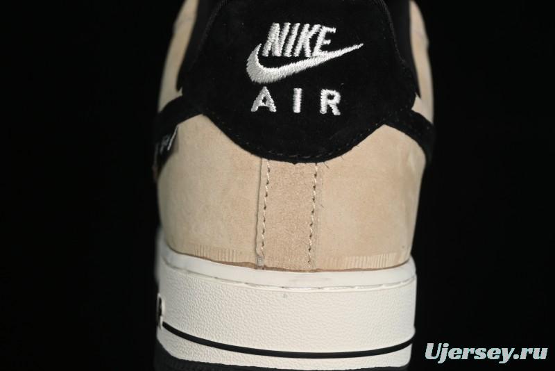 Nike Air Force 1 '07 Low The North Face x Stussy Collaboration - Black Brown Coffee Casual Sneakers - KK1988-018