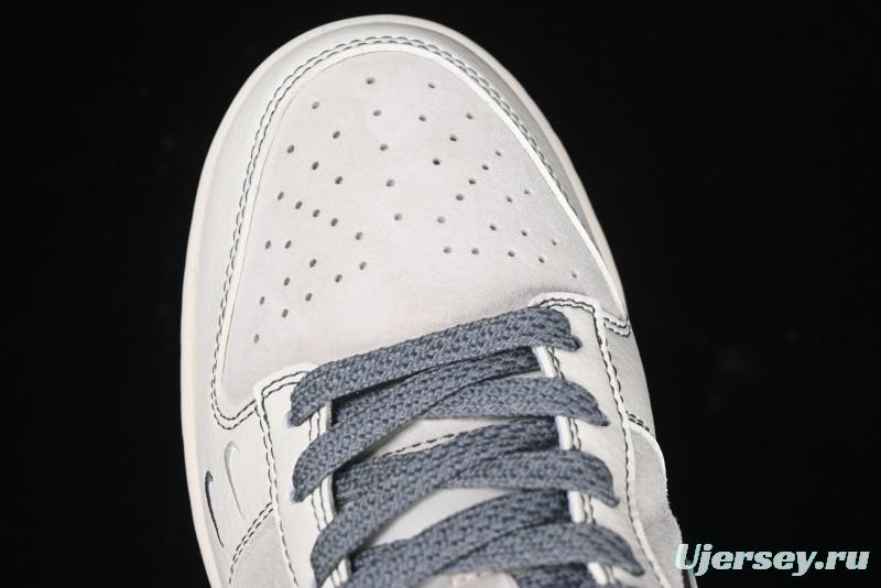 Nike SB Dunk Low Stussy Collaboration - Beige Grey Line Anniversary High-End Custom Low-Top Casual Sneakers - BB7518-007