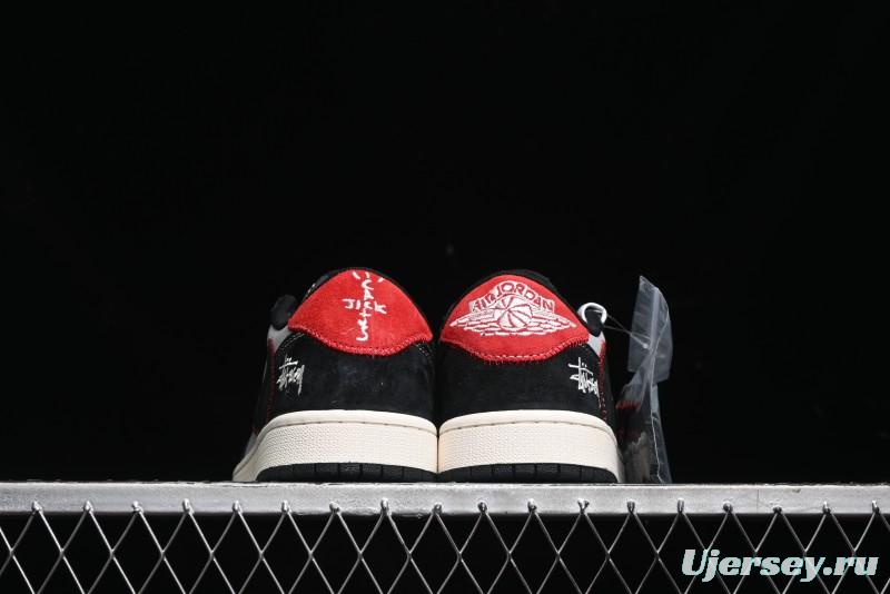 Nike Travis Scott x Fragment Design x Air Jordan 1 Low OG SP AJ1 Sneakers - SJ2068-133