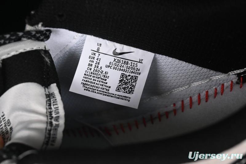 Nike Air Force 1 '07 Low Supreme Stussy Collaboration - Black Grey Red Label Low-Top Casual Sneakers - XZ6188-115