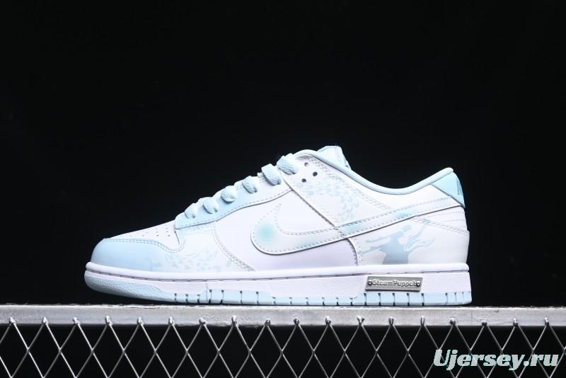 Nike Dunk Low Year of the Dragon Limited Edition Imperial Blue and White Porcelain Low-Top Casual Sneakers - DV0833-104