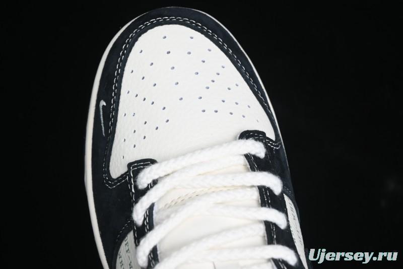 Nike SB Dunk Low Off-White Collaboration - Anniversary High-End Custom Low-Top Casual Skate Shoes - YX5066-211